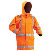 BISON STAMINA RAINWEAR JACKET ORANGE SMALL