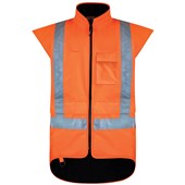 BISON STAMINA FLEECE LINED VEST ORANGE LARGE