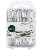 DIXON PAPER CLIPS 95MM PACK 20