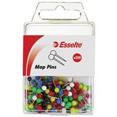 ESSELTE MAP PINS ASSORTED PACK 200