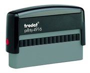 TRODAT PRINTY SELFINKING STAMP 4916 W70 X L10MM BLACK