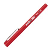 ARTLINE 200 FINELINER PEN 04MM RED