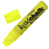 TEXTA LIQUID CHALK MARKER JUMBO DRY WIPE CHISEL 150MM YELLOW