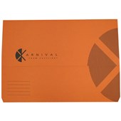 EASTLIGHT KARNIVAL DOCUMENT WALLET EXPANDING FILE FOOLSCAP ORANGE