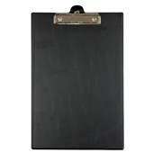 OFFICE SUPPLY CO CLIPBOARD PVC FOOLSCAP BLACK