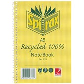 SPIRAX 813 NOTEBOOK 100 RECYCLED SPIRAL BOUND A6 100 PAGE