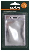 DIXON CARD HOLDER SOFT POUCH PORTRAIT W63 X H88MM CLEAR PACK 10