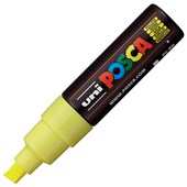 POSCA PC8K PAINT MARKER CHISEL BROAD 8MM YELLOW