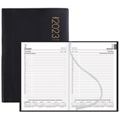 COLLINS DIARY COMMERCIAL A51P BLACK PVC DAY PER PAGE ODD YEAR