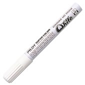 PILOT SUPER COLOUR PERMANENT MARKER SCWM BULLET 20MM WHITE