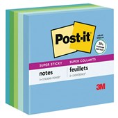 POSTIT 6545SST RECYCLED SUPER STICKY NOTES 76 X 76MM OASIS PACK 5