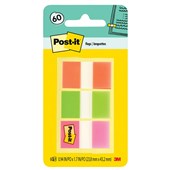 POSTIT 680OLP FLAGS 25 X 43MM ASSORTED COLOURS PACK 60