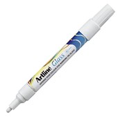 ARTLINE GLASS MARKER BULLET 2MM WHITE