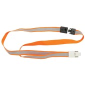 REXEL ID LANYARD REFLECTIVE HIGH VISABILITY ORANGE PACK 5