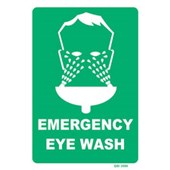 QSI SAFETY SIGN W240 X L340MM EMERGENCY EYE WASH